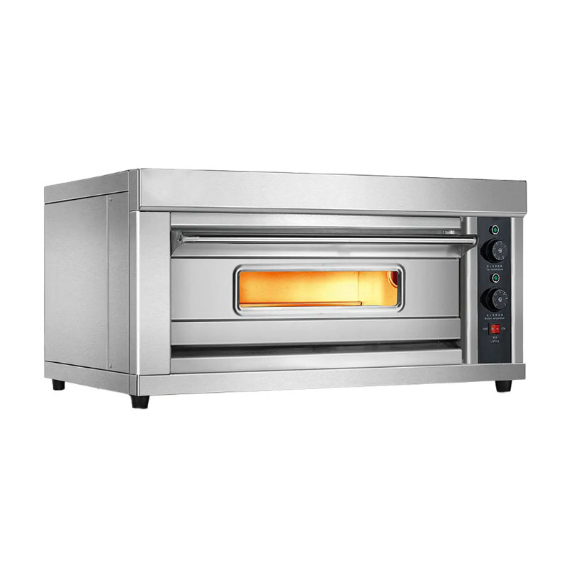 Commercial electric oven, bread baking, oven, 1-layer electric oven, temperature-controlled oven, pizza baking, stainless steel oven, easy-to-use oven, multi-function oven, large capacity oven, large baking tray,