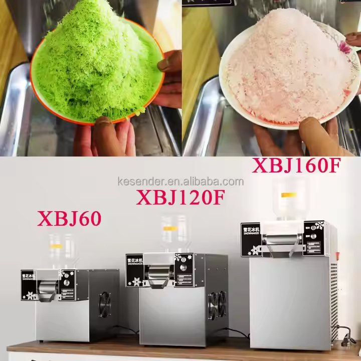 Small Commercial Air-Cooled Snow Ice Machine Snow Maker Snow Flake Ice Machine