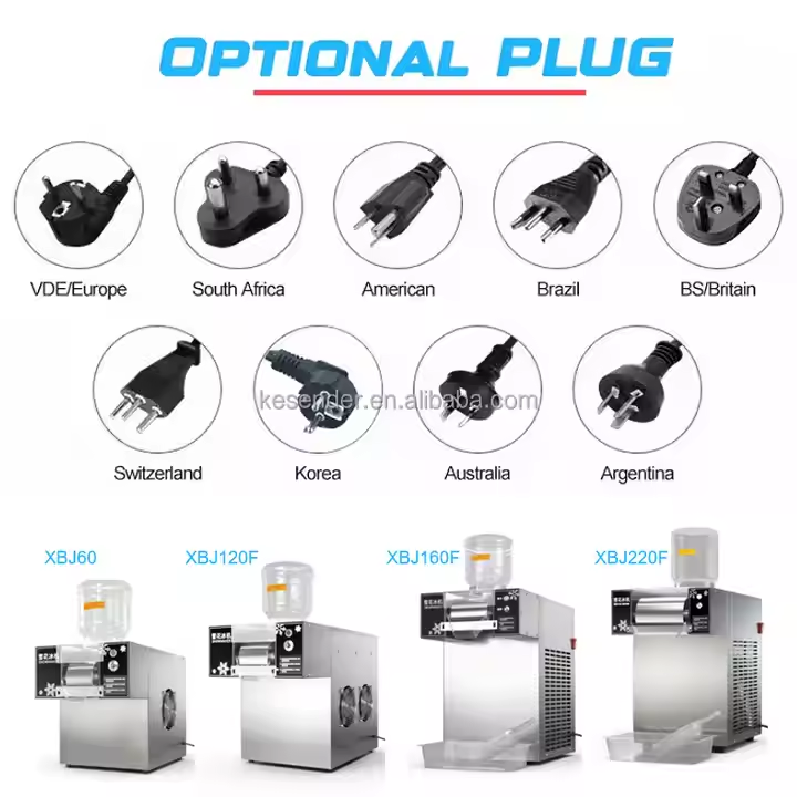 Small Commercial Air-Cooled Snow Ice Machine Snow Maker Snow Flake Ice Machine