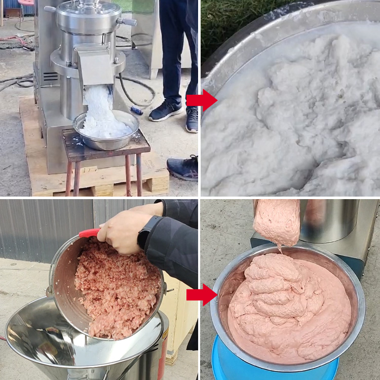Colloid Mill Grinder Machine Small Hummus Shrimp Garlic Onion Paste Salsa Tomato Paste Making